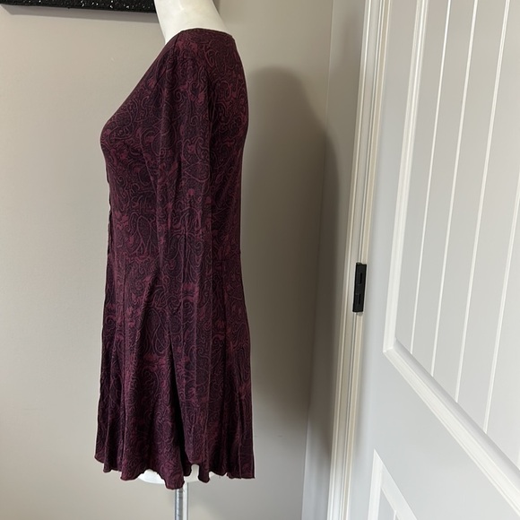 Peruvian Connection Pima Cotton Long Sleeve Jacquard Knit Dress Sz S - Picture 4 of 11